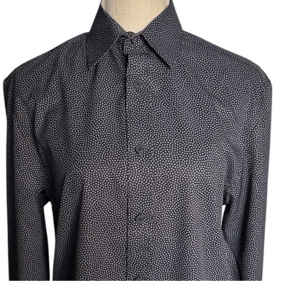 Society of Threads No Iron 4 Way Slim Fit in Blue Shirt Size Small NWT - Picture 1 of 8